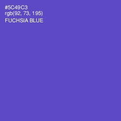 #5C49C3 - Fuchsia Blue Color Image