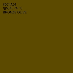 #5C4A01 - Bronze Olive Color Image