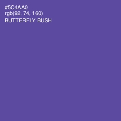 #5C4AA0 - Butterfly Bush Color Image