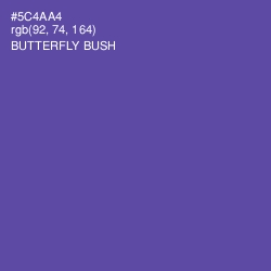 #5C4AA4 - Butterfly Bush Color Image