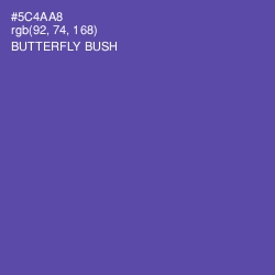 #5C4AA8 - Butterfly Bush Color Image