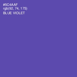 #5C4AAF - Blue Violet Color Image