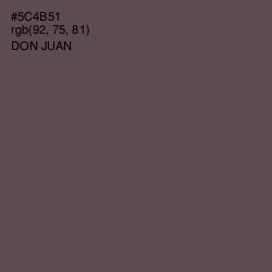 #5C4B51 - Don Juan Color Image