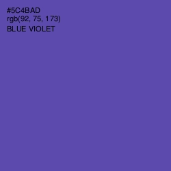 #5C4BAD - Blue Violet Color Image