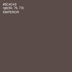 #5C4C49 - Emperor Color Image