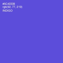 #5C4DDB - Indigo Color Image