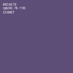 #5C4E76 - Comet Color Image