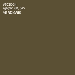 #5C5034 - Verdigris Color Image