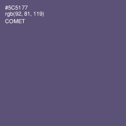 #5C5177 - Comet Color Image