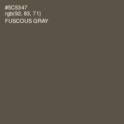 #5C5347 - Fuscous Gray Color Image