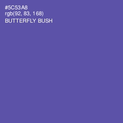 #5C53A8 - Butterfly Bush Color Image