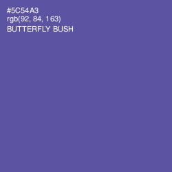 #5C54A3 - Butterfly Bush Color Image