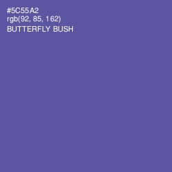 #5C55A2 - Butterfly Bush Color Image