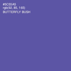 #5C55A5 - Butterfly Bush Color Image