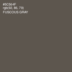 #5C564F - Fuscous Gray Color Image