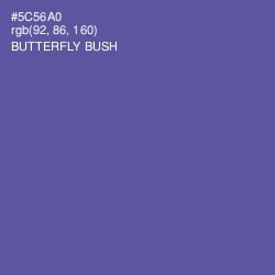 #5C56A0 - Butterfly Bush Color Image