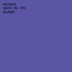 #5C56A5 - Scampi Color Image