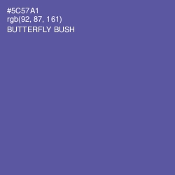 #5C57A1 - Butterfly Bush Color Image