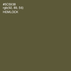 #5C5938 - Hemlock Color Image