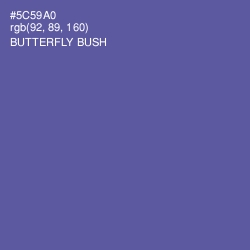 #5C59A0 - Butterfly Bush Color Image