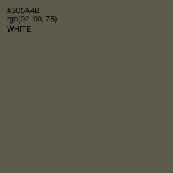#5C5A4B - Fuscous Gray Color Image