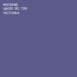 #5C5A8B - Victoria Color Image