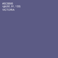 #5C5B85 - Victoria Color Image