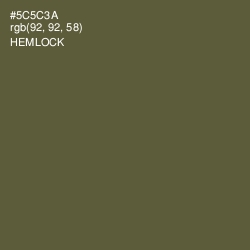 #5C5C3A - Hemlock Color Image