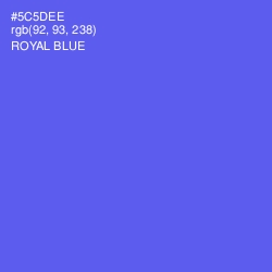 #5C5DEE - Royal Blue Color Image