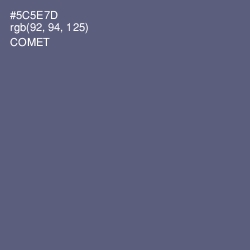 #5C5E7D - Comet Color Image