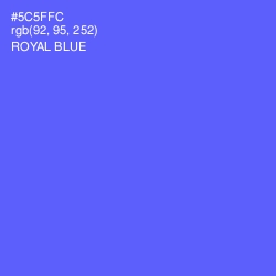 #5C5FFC - Royal Blue Color Image