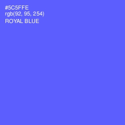#5C5FFE - Royal Blue Color Image