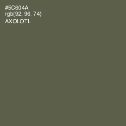 #5C604A - Axolotl Color Image