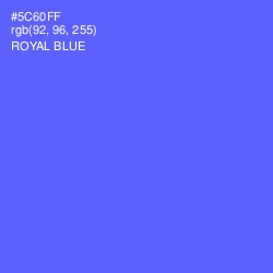 #5C60FF - Royal Blue Color Image