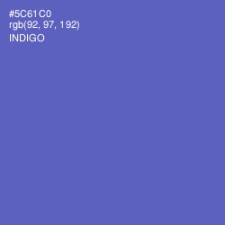 #5C61C0 - Indigo Color Image