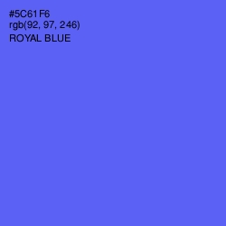 #5C61F6 - Royal Blue Color Image