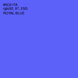 #5C61FA - Royal Blue Color Image