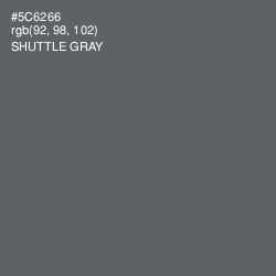#5C6266 - Shuttle Gray Color Image