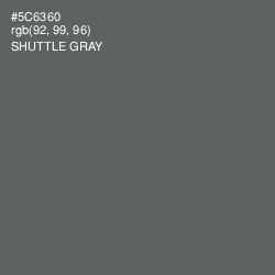 #5C6360 - Shuttle Gray Color Image