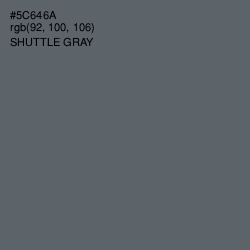 #5C646A - Shuttle Gray Color Image