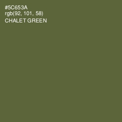 #5C653A - Chalet Green Color Image