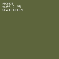 #5C653B - Chalet Green Color Image