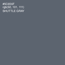 #5C656F - Shuttle Gray Color Image