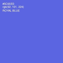 #5C65E0 - Royal Blue Color Image