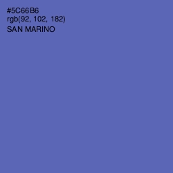 #5C66B6 - San Marino Color Image