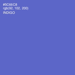#5C66C8 - Indigo Color Image