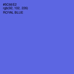 #5C66E2 - Royal Blue Color Image