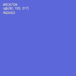 #5C67D9 - Indigo Color Image