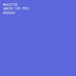 #5C67DE - Indigo Color Image
