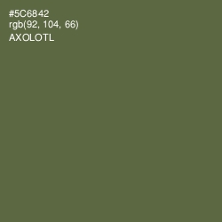 #5C6842 - Axolotl Color Image